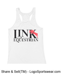 White youth Racerback tank Design Zoom