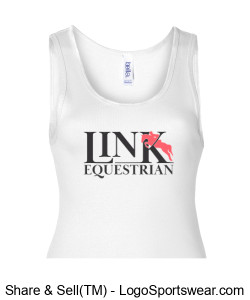 Bella + Canvas Ladies 1 X 1 Rib Tank Top Design Zoom